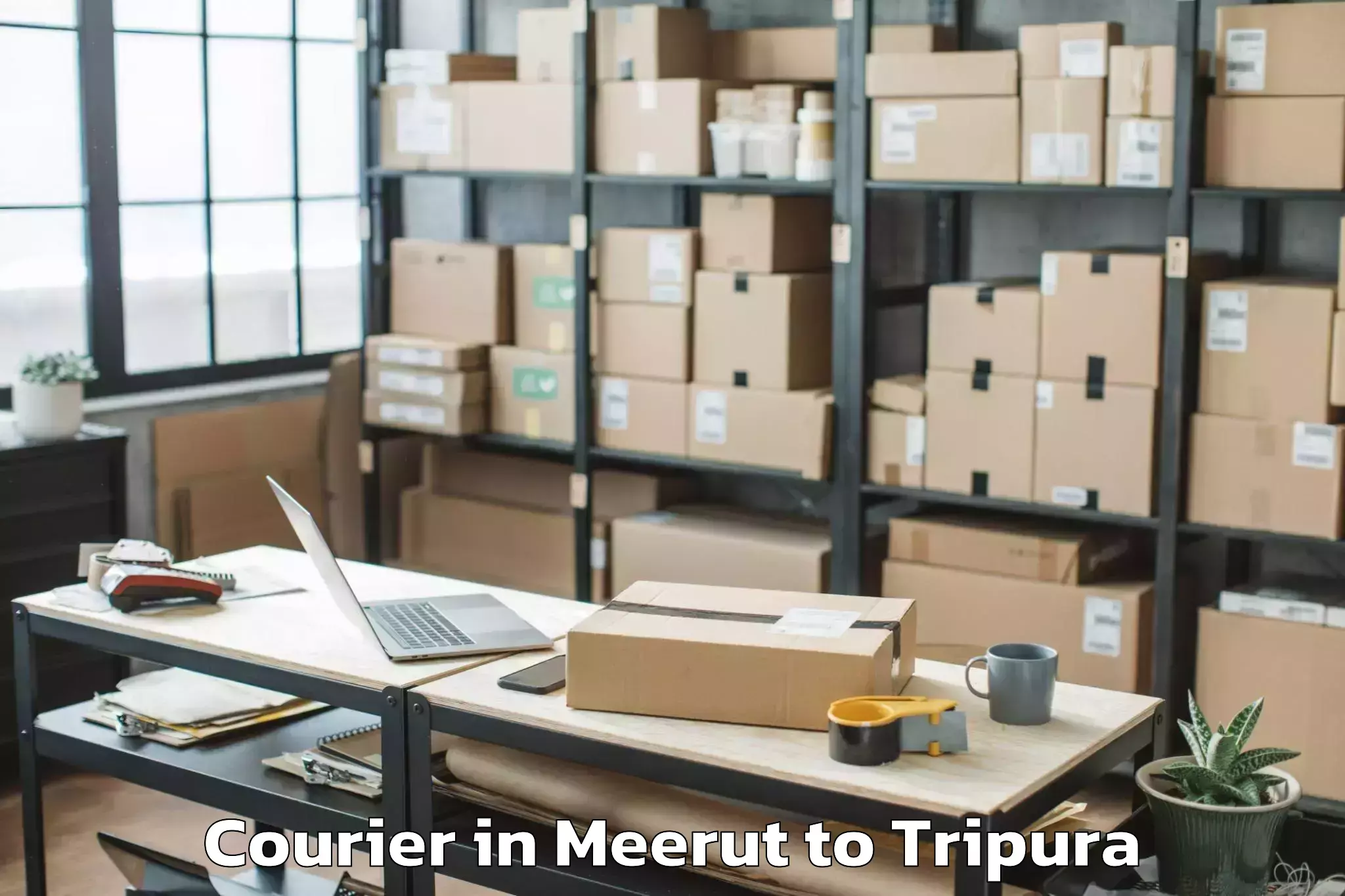 Professional Meerut to Bishalgarh Courier